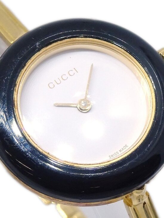 Gucci 11/12.2 Change Bezel Chameleon Quartz Watch SS 117912 main image 5